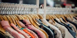 Shop for clothing,Clothes shop on hanger at the modern shop bout
