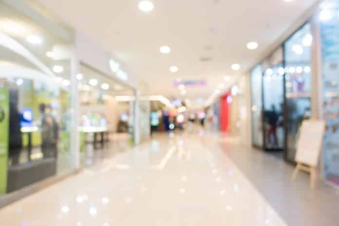 Blur shopping mall