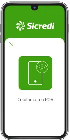 maquininha sicredi celular com POS